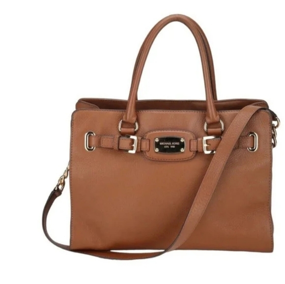Michael Kors Handbags - EUC Vintage Michael Kors Pebbled Leather Hamilton Satchel
